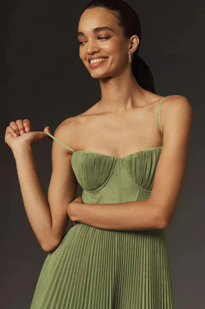 Isabella – Pleated Tulle Midi Dress