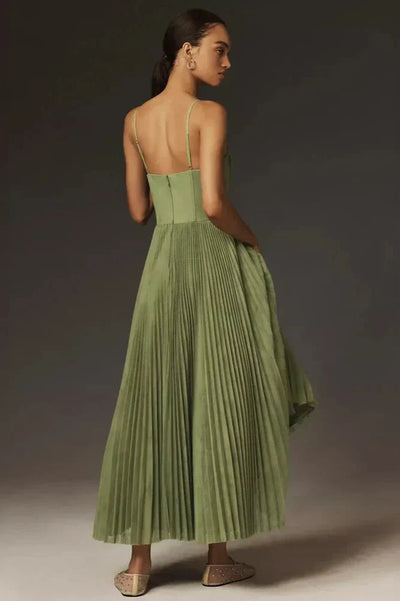 Isabella – Pleated Tulle Midi Dress