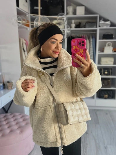 Lisa - Oversized Warm Fleece Jacket