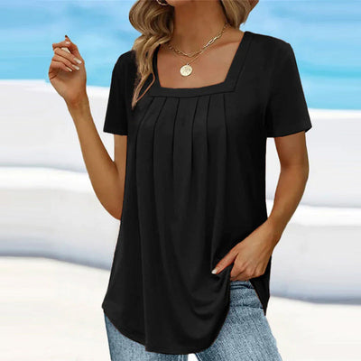 Clara | Chic Pleated Blouse