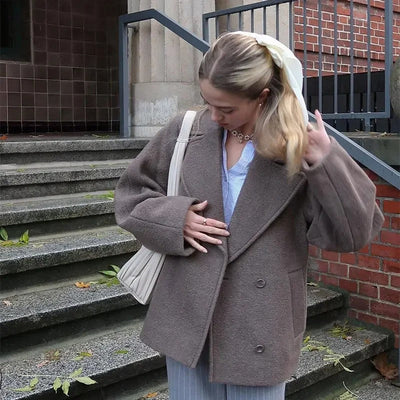 Tessa - Wool Coat With Lapels
