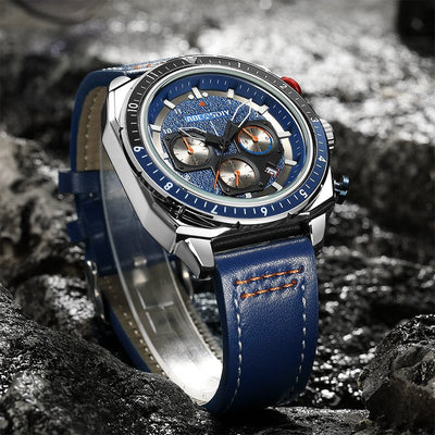 Luxurious sports chronograph watch