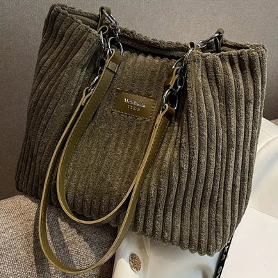 Amanda – Corduroy Shopper