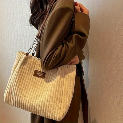 Amanda – Corduroy Shopper