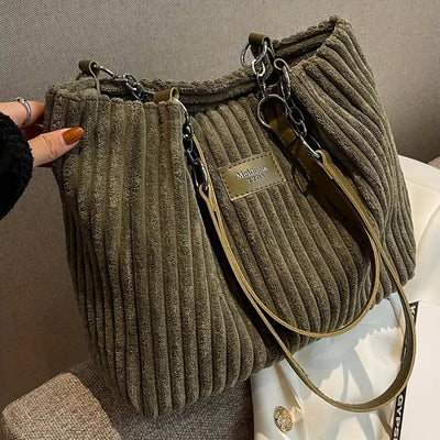 Amanda – Corduroy Shopper