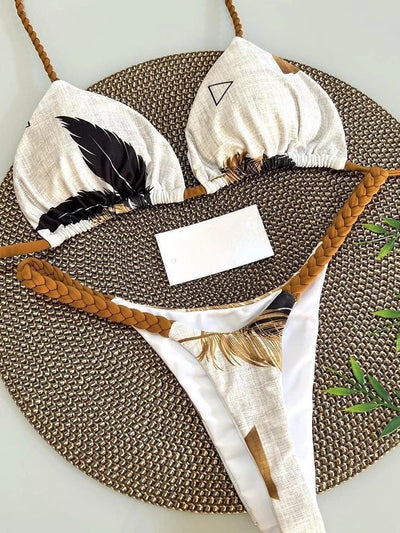 Triangle Bikini Print