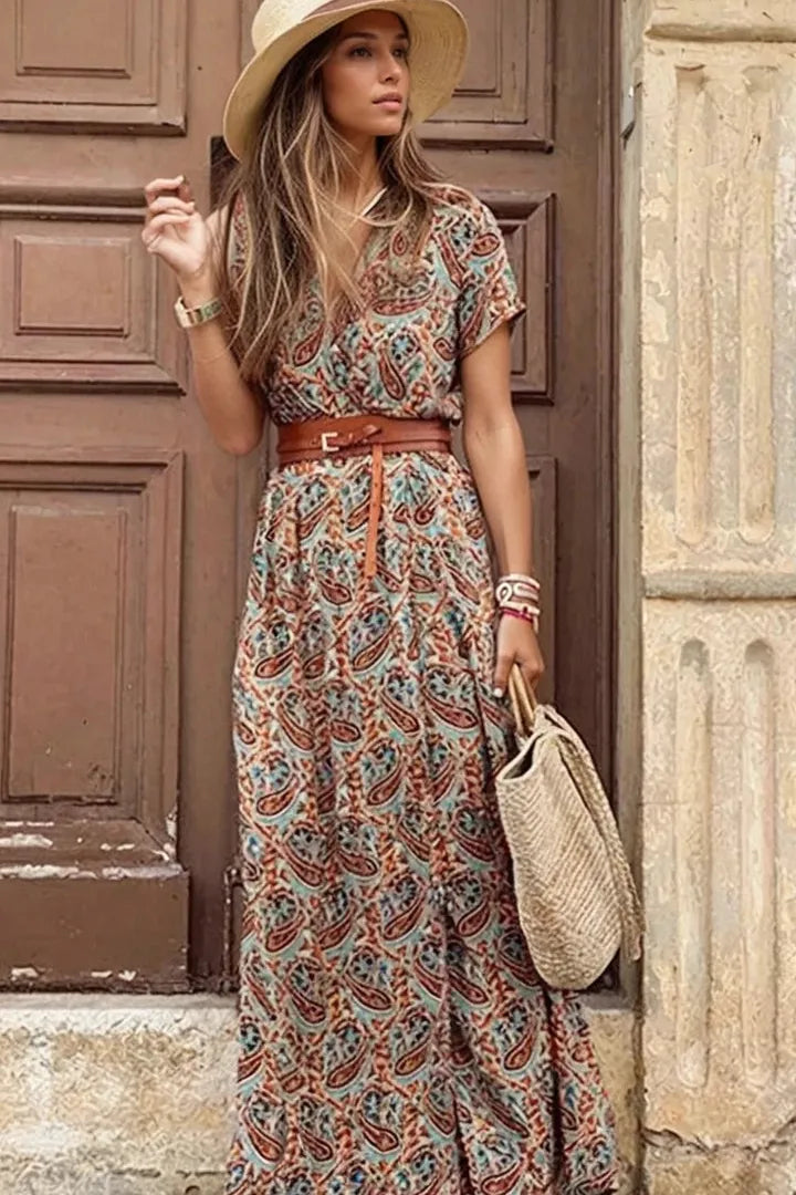 Desiree™ - Boho Paisley Dress