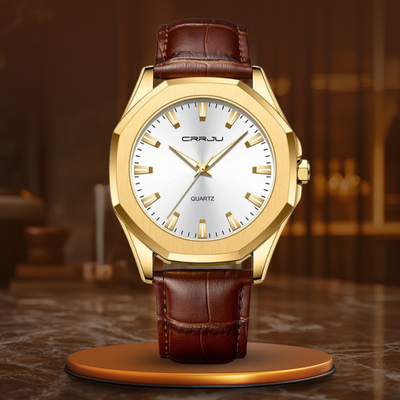 Quartz Watch in a Minimalist Casual Style