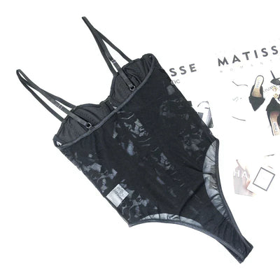 Celine - Embroidered Corset Bodysuit