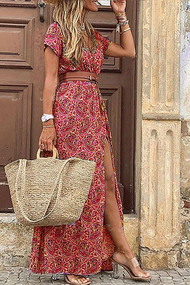 Desiree™ - Boho Paisley Dress