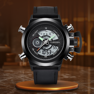 Fashion Watch with Dual Time Display