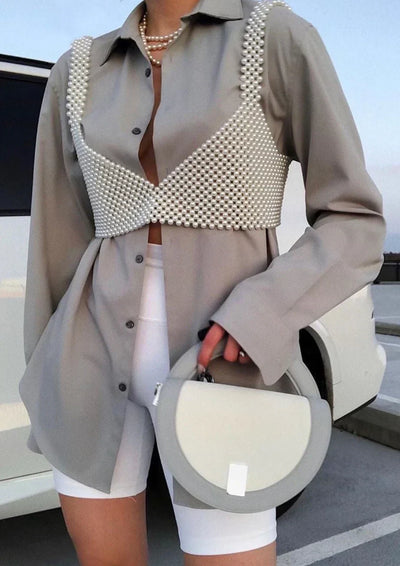 Mireille | Pearl Crop Top