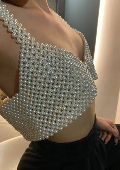Mireille | Pearl Crop Top
