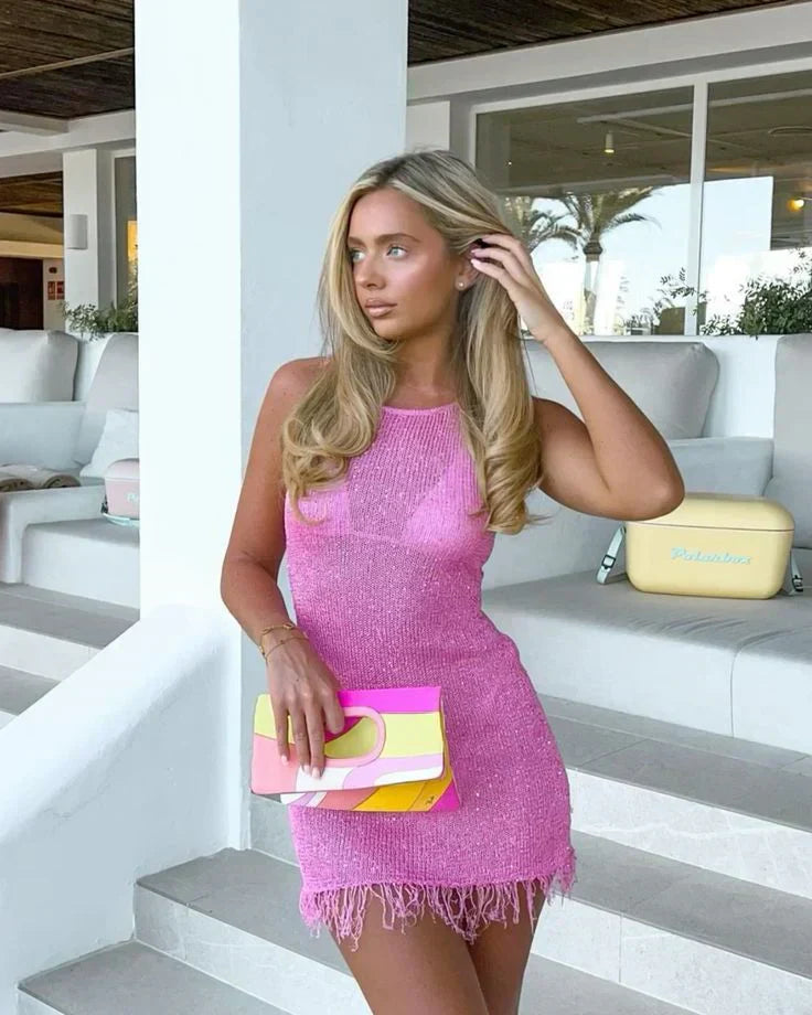 Nova | Glitter Veil Mini Dress