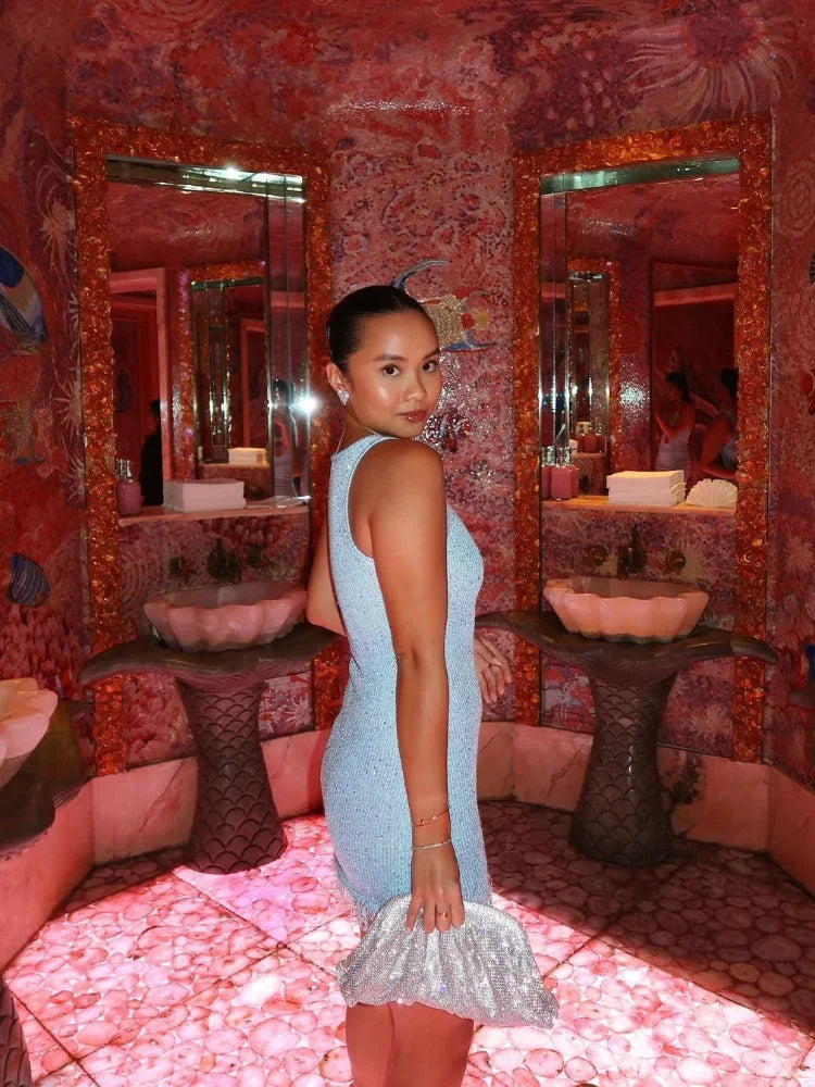 Nova | Glitter Veil Mini Dress