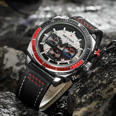 Luxurious sports chronograph watch