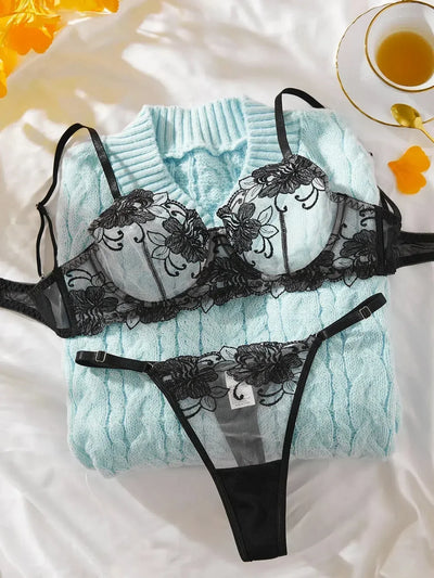 Flora™ – Chic Floral Lingerie – Sexy Lingerie Set