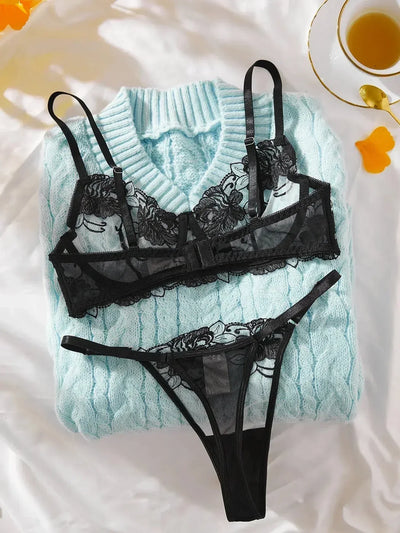 Flora™ – Chic Floral Lingerie – Sexy Lingerie Set
