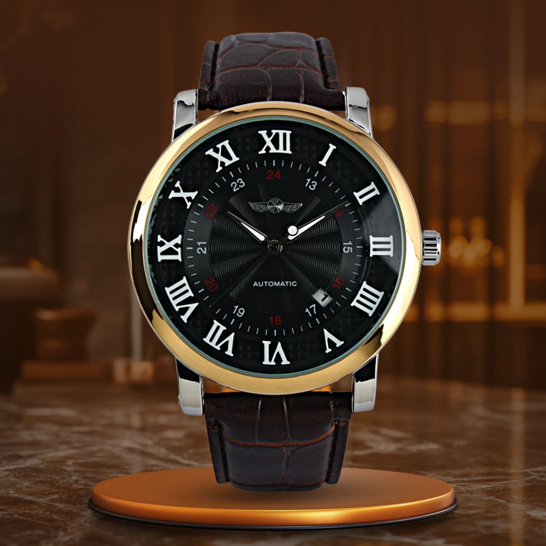 Luxurious Automatic Leather Watch