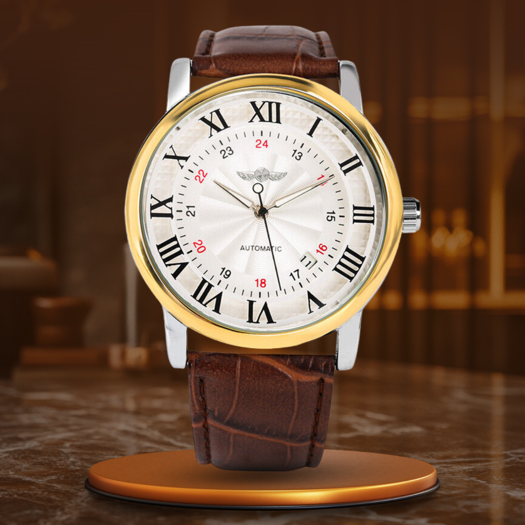 Luxurious Automatic Leather Watch