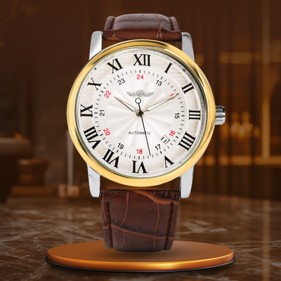 Luxurious Automatic Leather Watch