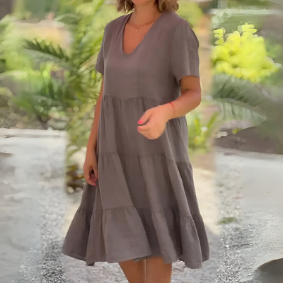 Luce | Effortless V-Neck Dress for Work & Weekend