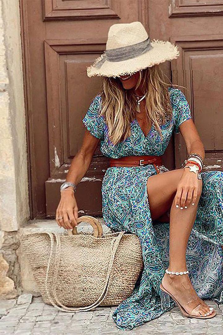 Desiree™ - Boho Paisley Dress