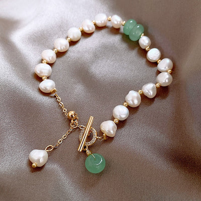 Luxury Adventure Bracelet with Natural Sea Pearls