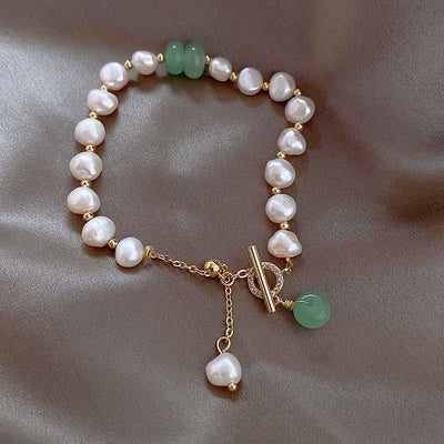 Luxury Adventure Bracelet with Natural Sea Pearls