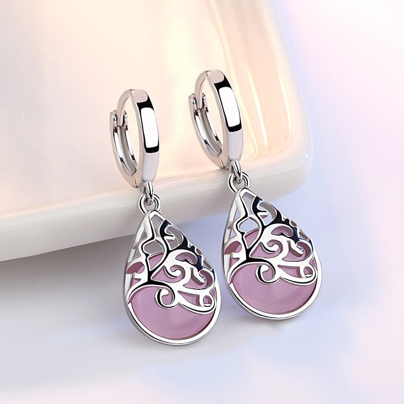 Elegant Tree of Life Earrings in 925 Silver – Symbol of Life and Harmony