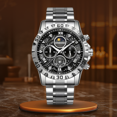 Luxurious Chronograph with Metal Strap