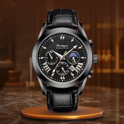 Elegant Watch with Leather Strap
