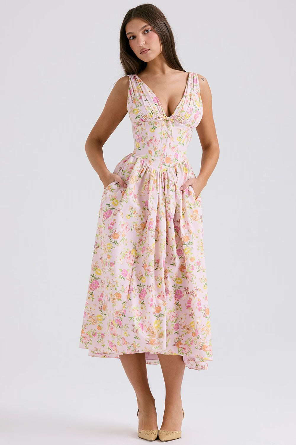 Marissa | Elegant Summer Midi Dress