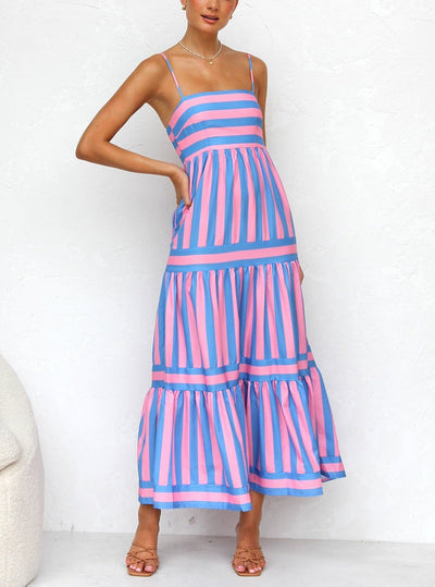 Risa - Loose Summer Strappy Maxi Dress