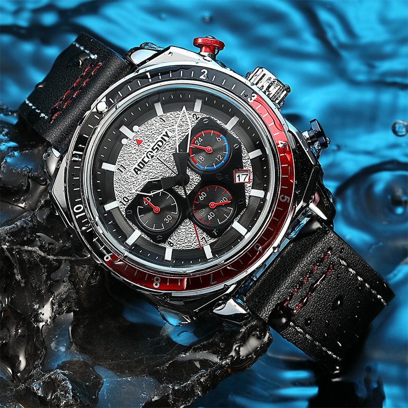 Luxurious sports chronograph watch