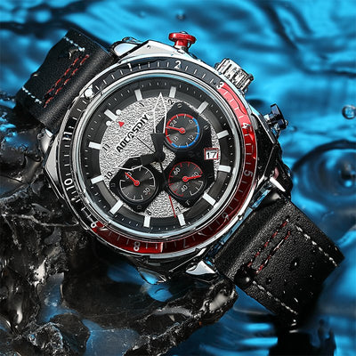 Luxurious sports chronograph watch