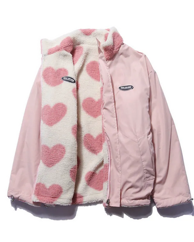 Baciodeluxe️ - Double-Sided Heart Coat - Unique Collection