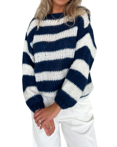 Louisa L Knitted Striped Sweater