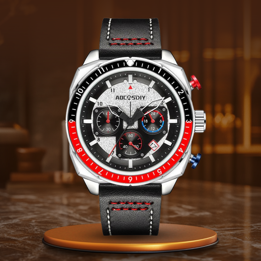 Luxurious sports chronograph watch