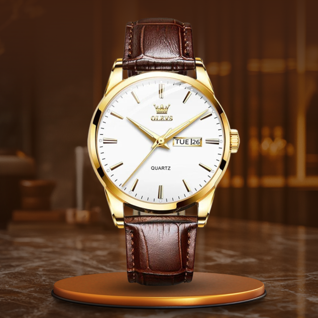 Luxurious Leather Business Watch