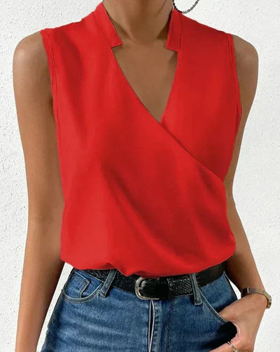 Lira | Wrap Sleeveless Blouse