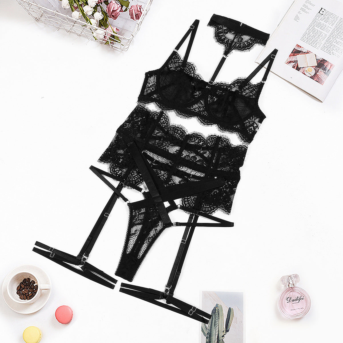 Allure™ – Lace Bodysuit with Straps