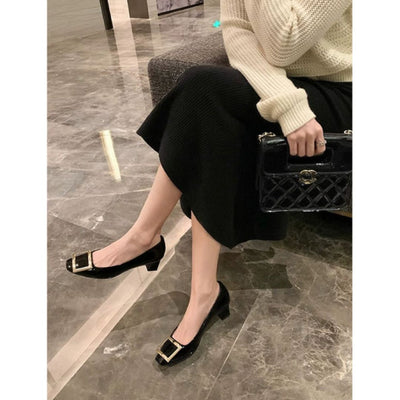 Teona™ – Elegant Sandals with Square Toe and Mid Heel
