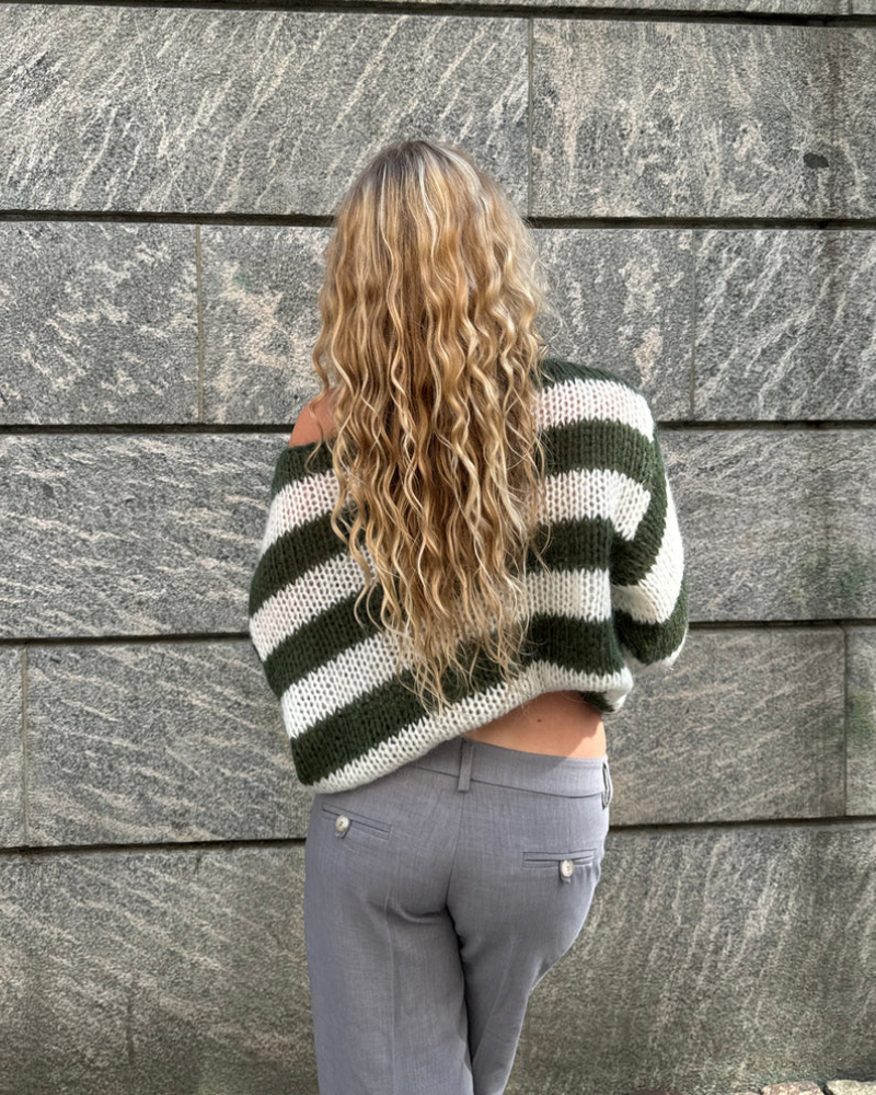 Louisa L Knitted Striped Sweater