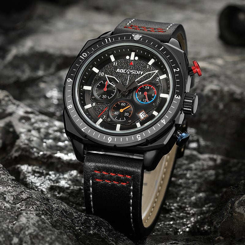 Luxurious sports chronograph watch