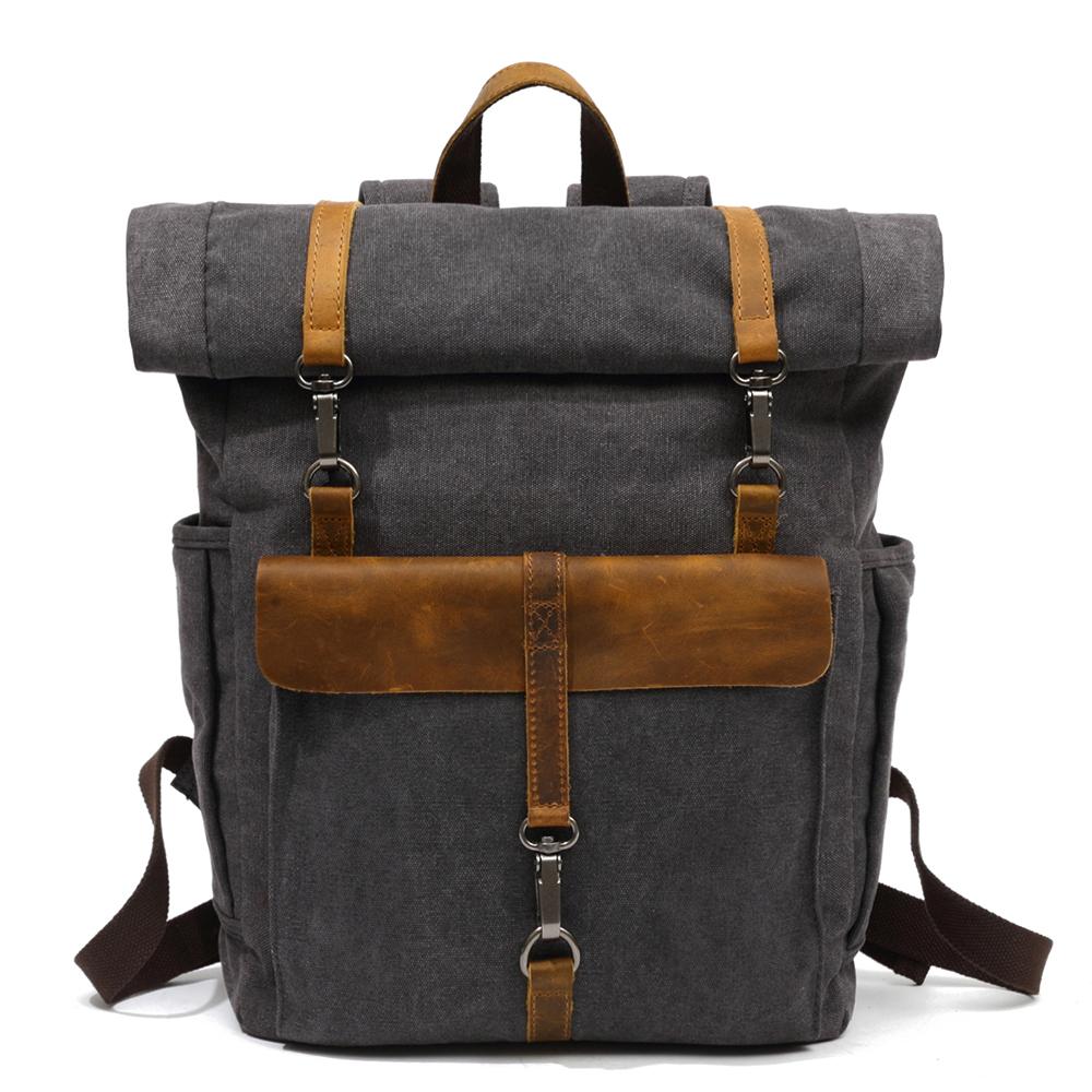 Zurich - Retro canvas backpack
