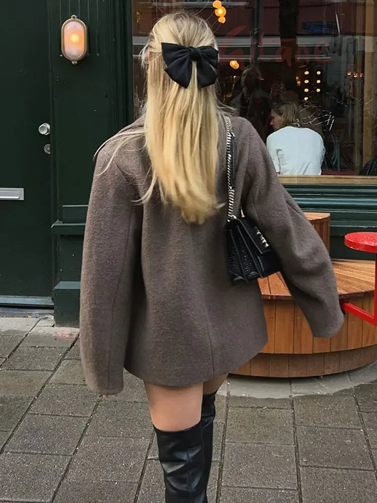 Tessa - Wool Coat With Lapels