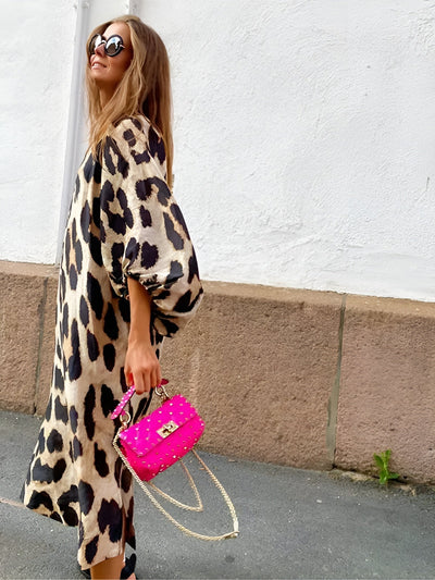 Silvie | Leopard Print Dress for Bold Femininity