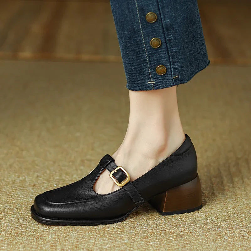 Ysolenne T-Strap Shoes