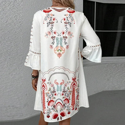 Kissia™ - Artistic Boho Print Dress